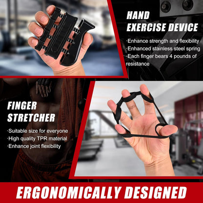 Hand Grip Strengthener,Grip Strength Trainer,22-132 Lbs Adjustable Resistance Forearm Exerciser Workout for Rehabilitation Athletes Climbers Musicians